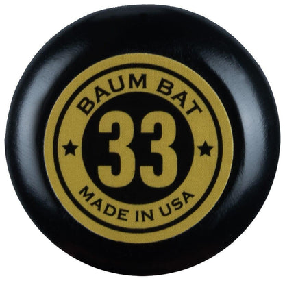 Baum Bat Gold Stock (-3) Maple Baseball Bat: BBMSGSTKPRO3-BK