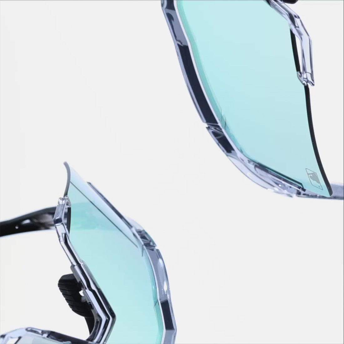 100% SPEEDCRAFT MLB Authentic Polished Translucent Grey - Blue Topaz Mirror Lens