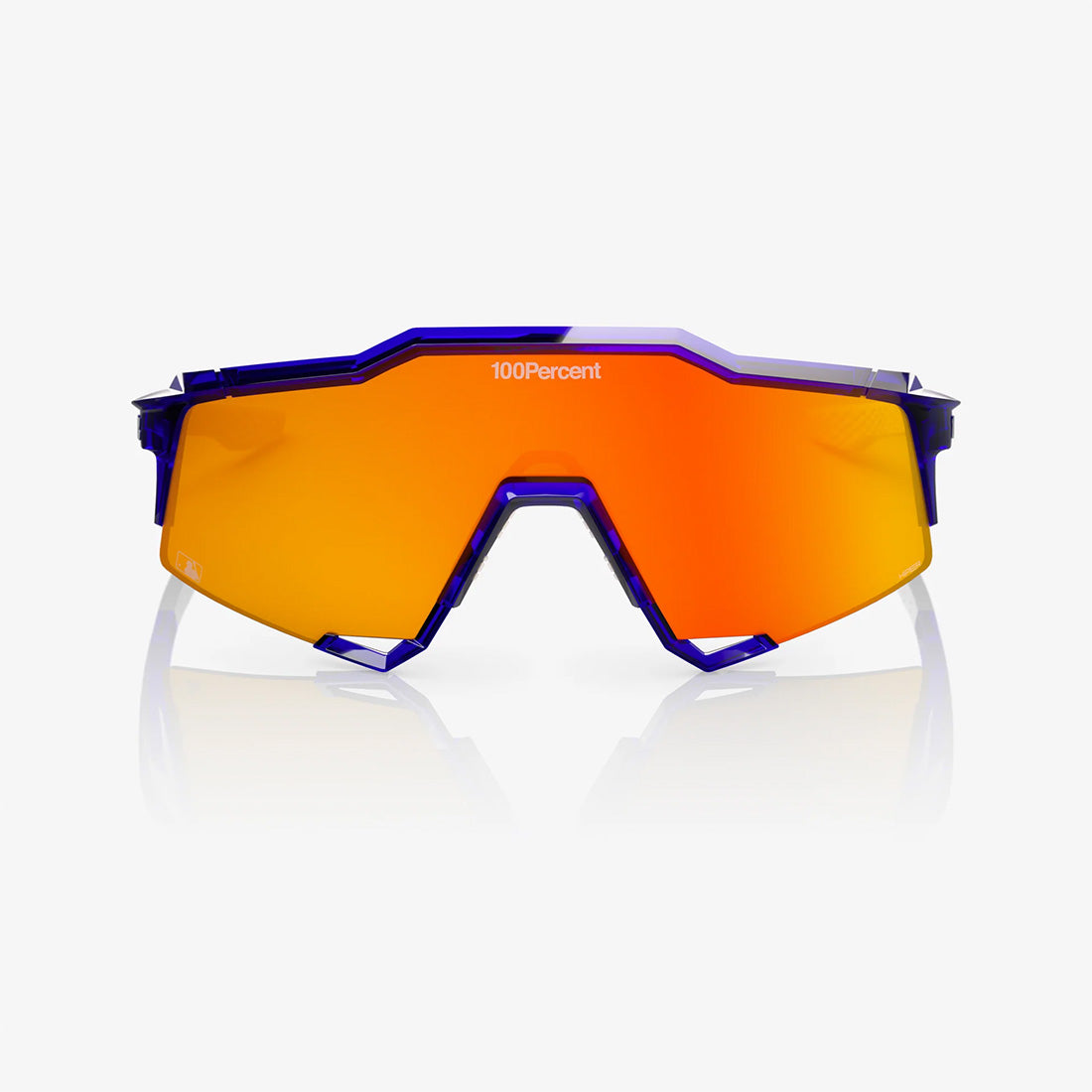 100% SPEEDCRAFT MLB Authentic Polished Translucent Blue - HiPER Red Mirror Lens