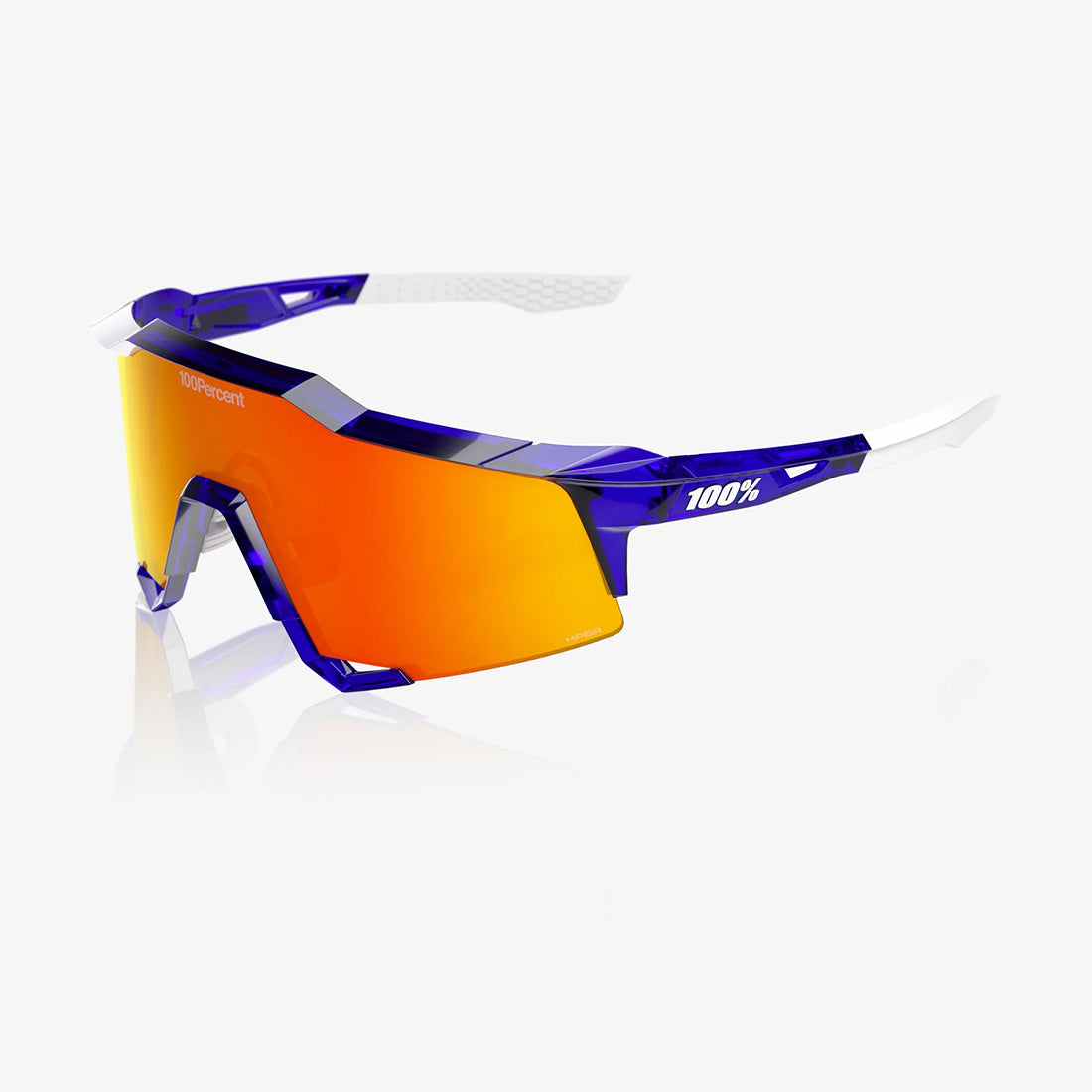 100% SPEEDCRAFT MLB Authentic Polished Translucent Blue - HiPER Red Mirror Lens