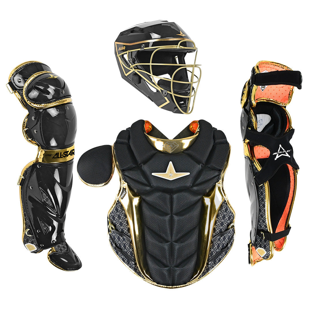 All-Star Paige Halstead PHX Gold Collection Fastpitch Catcher's Kit