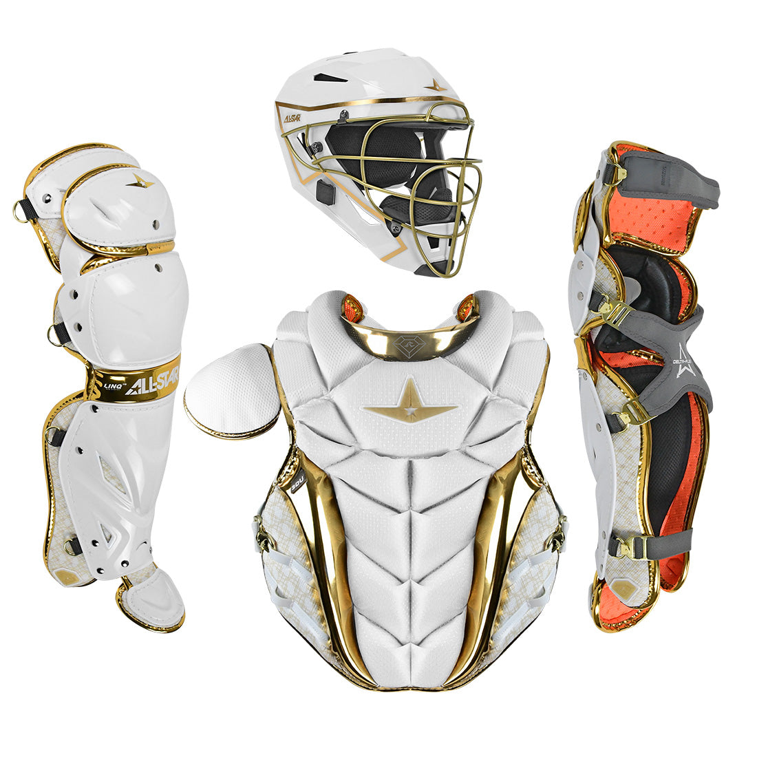 All-Star Paige Halstead PHX Gold Collection Fastpitch Catcher's Kit