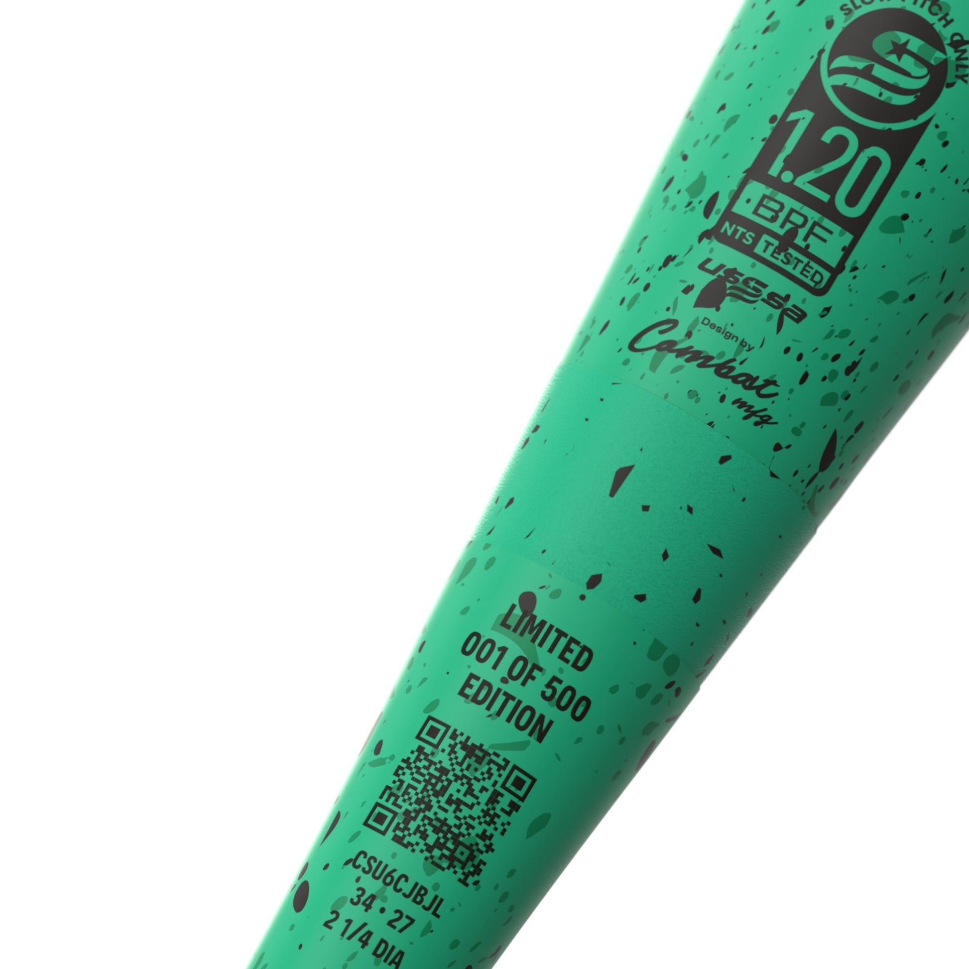 2026 Combat MFG CR-1 Cookie Jar Bradley Jones 2-Piece USSSA Slowpitch Softball Bat - CSU6CJBJL