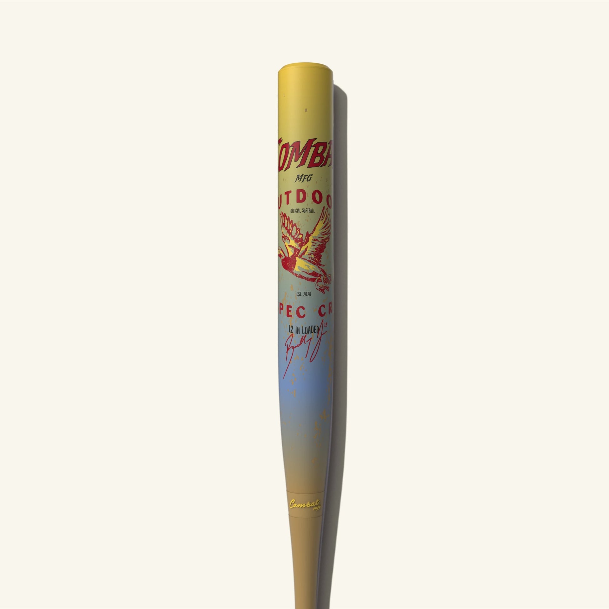 2026 Combat MFG CR-1 Outdoor "Big Barrels" Bradley Jones 12" 2-Piece USSSA Slowpitch Softball Bat - CSU6JOUTL