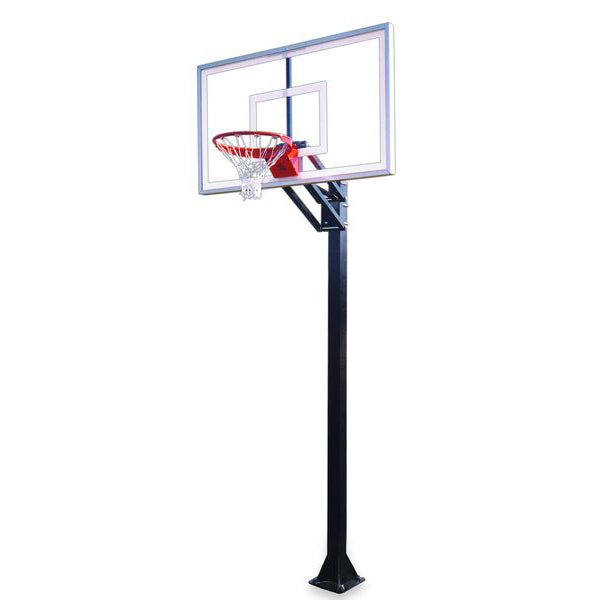 Champ™ Adjustable In-Ground Bolt-Down Basketball Hoop by First Team