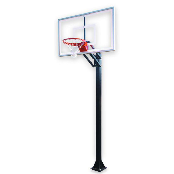 Champ™ Adjustable In-Ground Bolt-Down Basketball Hoop by First Team