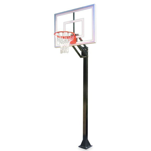 Champ™ Adjustable In-Ground Bolt-Down Basketball Hoop by First Team