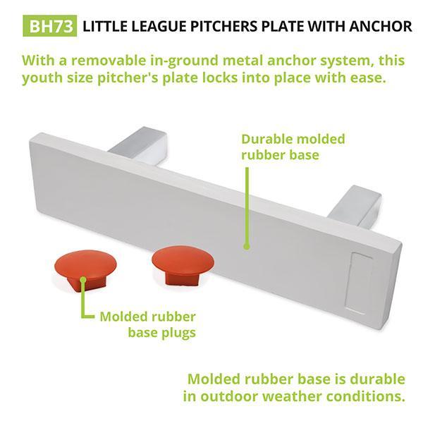 Champion Sports Youth Pitching Rubber with Anchor