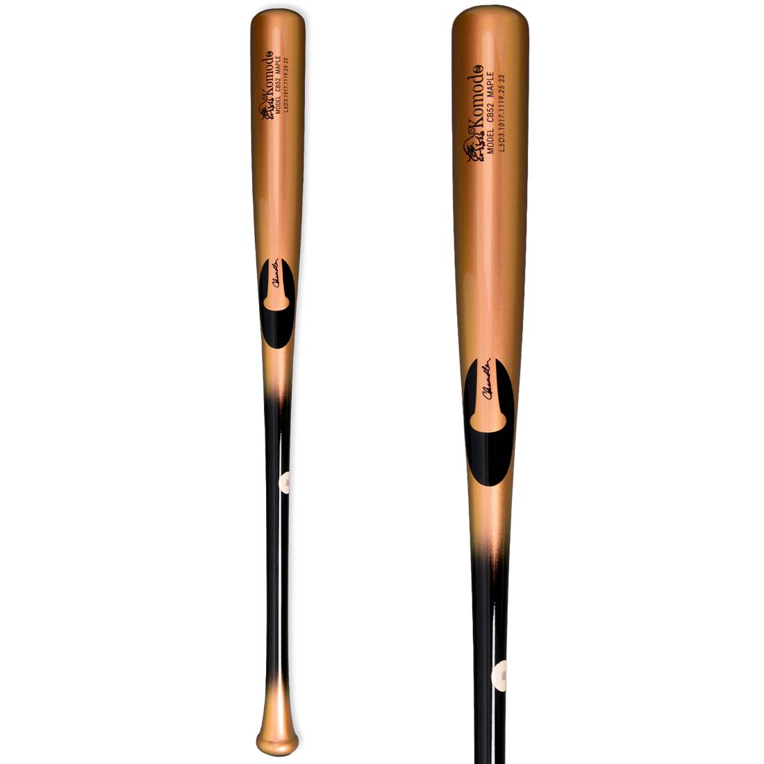 Chandler CB52 Komodo Performance Cut End Loaded Maple Wood Baseball Bat