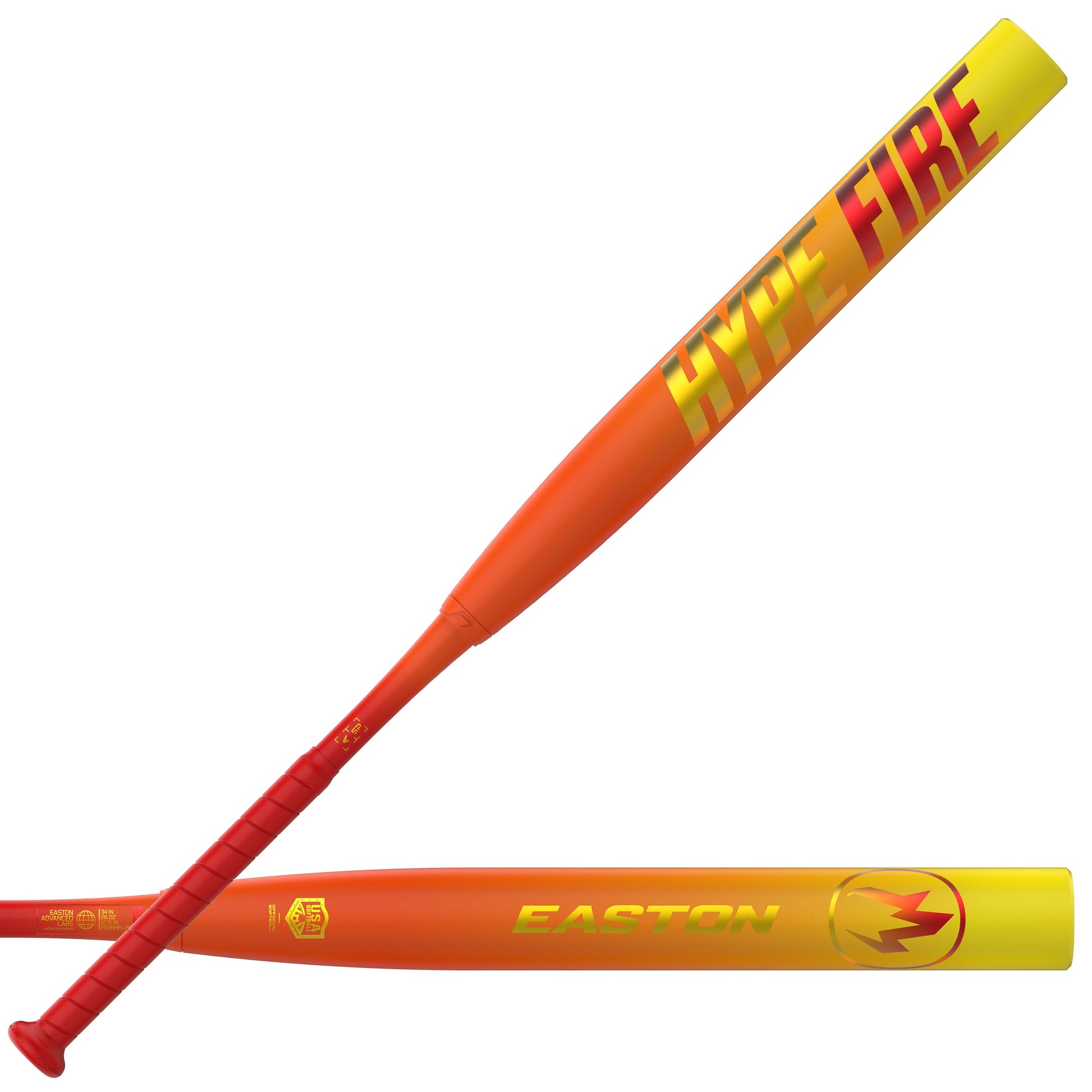2026 Easton Hype Fire 2-Piece Loaded USA/ASA Slowpitch Softball Bat - ESA6HFL