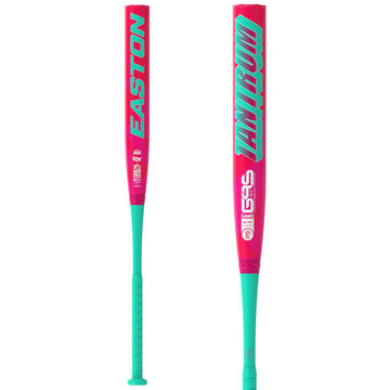 Easton Tantrum 2-piece loaded slowpitch bat with 13" G4S barrel, CXN MC+ connection, HDK23 carbon fiber, Flex 180 handle, Power Boost knob. USSSA/ISA/NSA approved.