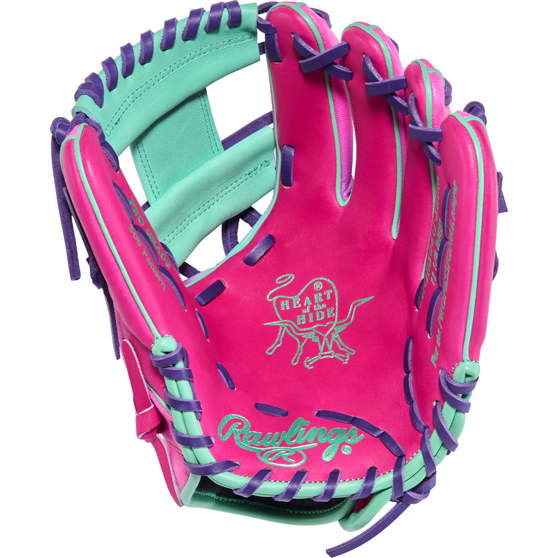 Rawlings Heart of the Hide Fun Burst 2.0 Contour Fit 11.5" Infield Baseball Glove: PROR204U-2BEM