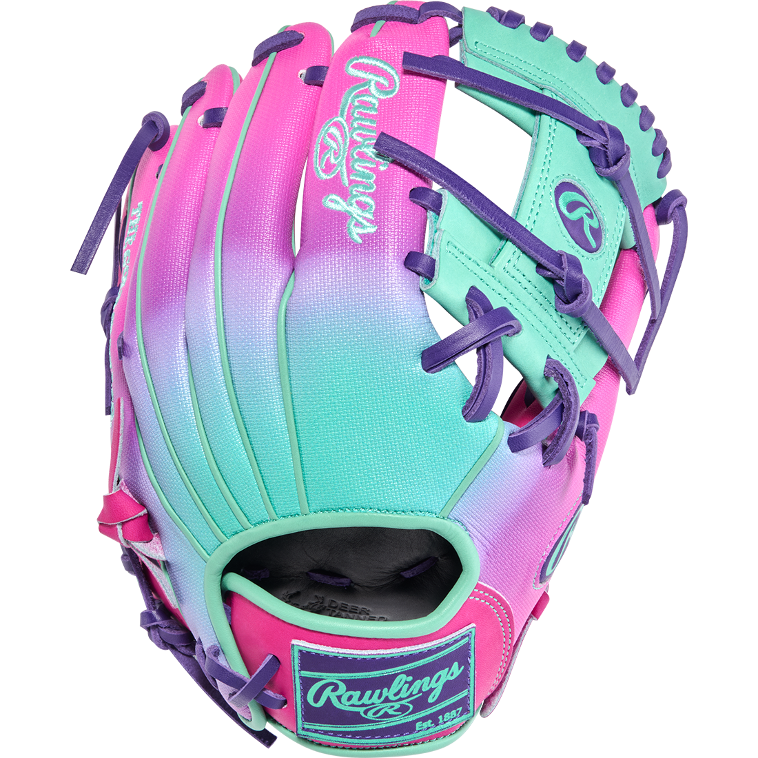 Rawlings Heart of the Hide Fun Burst 2.0 Contour Fit 11.5" Infield Baseball Glove: PROR204U-2BEM