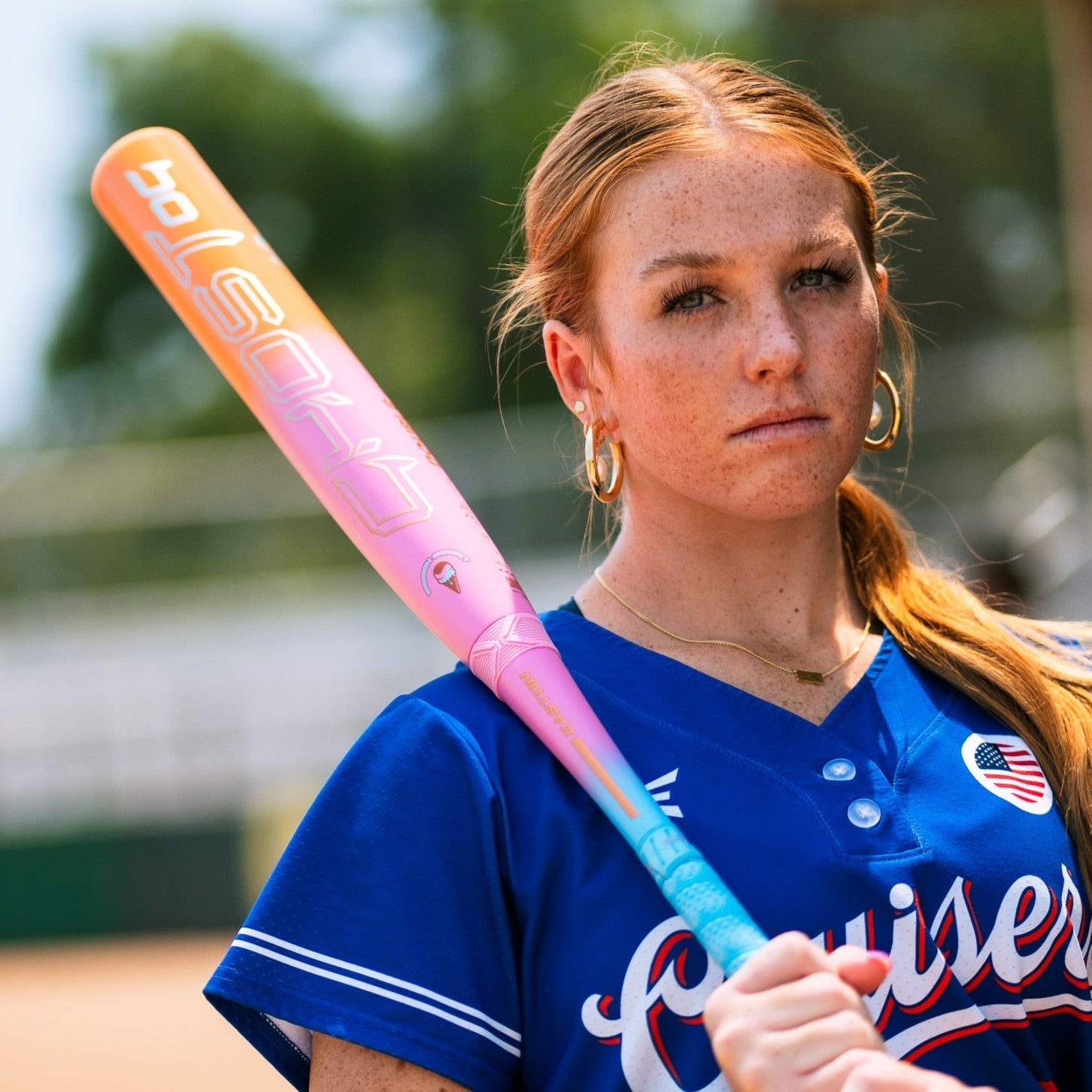2025 Easton Ghost OG Rainbow Sherbet (-10) Fastpitch Softball Bat: EFP5GHRS10