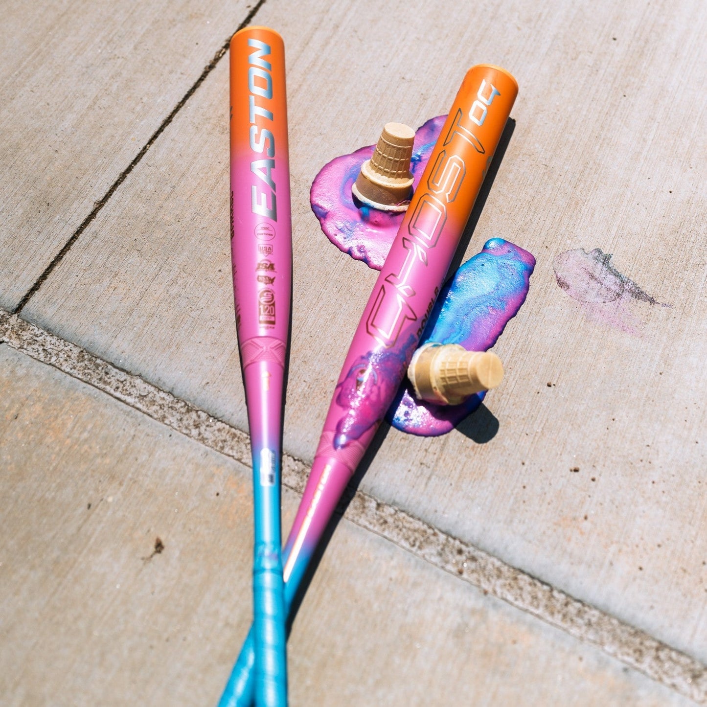 2025 Easton Ghost OG Rainbow Sherbet (-10) Fastpitch Softball Bat: EFP5GHRS10