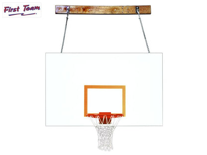 FoldaMount46™ Folding Wall Mount Basketball Hoop System by First Team