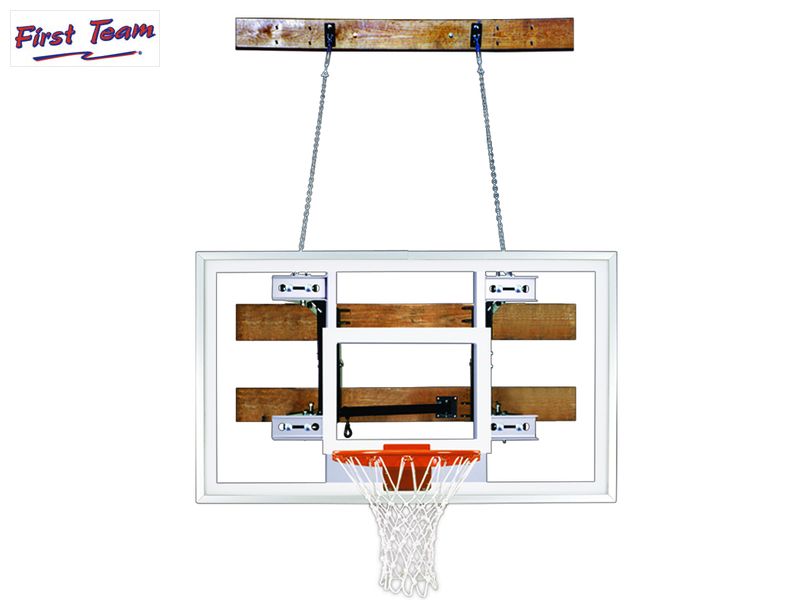 FoldaMount46™ Folding Wall Mount Basketball Hoop System by First Team