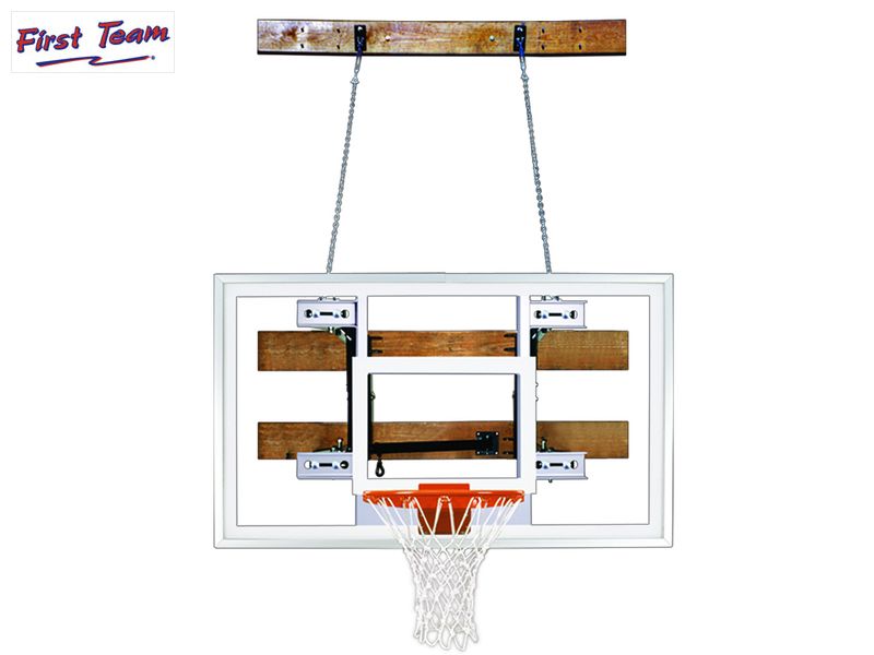 FoldaMount46™ Folding Wall Mount Basketball Hoop System by First Team