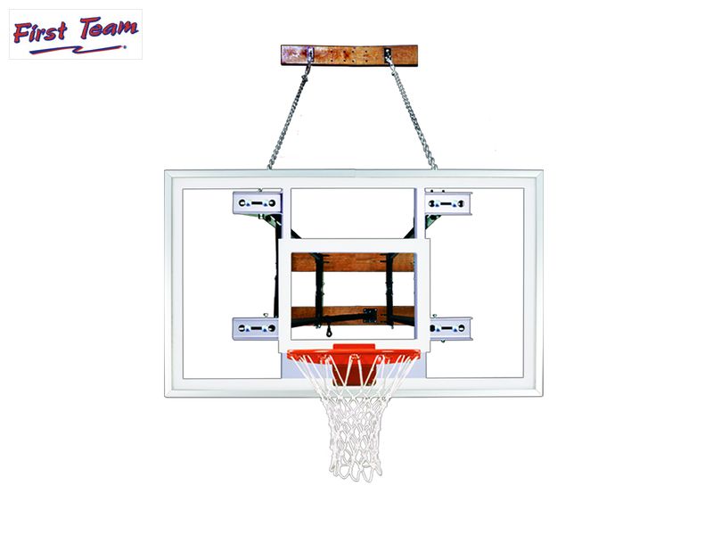 FoldaMount82™ Folding Wall Mount Basketball Hoop System by First Team