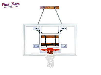 FoldaMount82™ Folding Wall Mount Basketball Hoop System by First Team