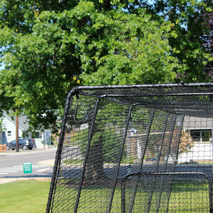 Freestanding Trapezoid Batting Cage for Baseball and Softball