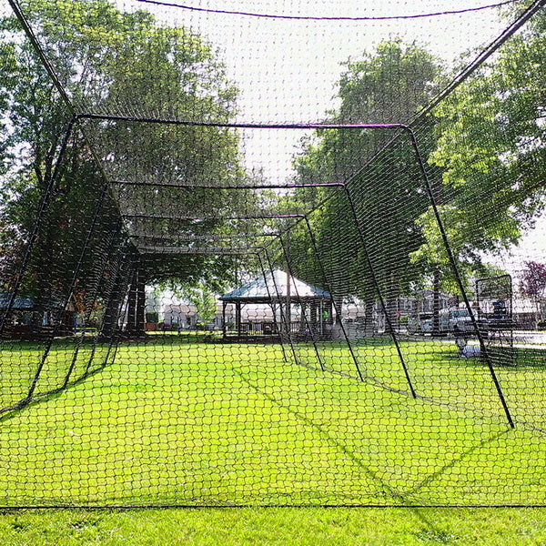Freestanding Trapezoid Batting Cage for Baseball and Softball