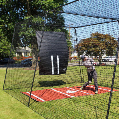 Freestanding Trapezoid Batting Cage for Baseball and Softball