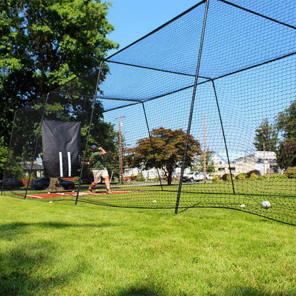 Freestanding Trapezoid Batting Cage for Baseball and Softball