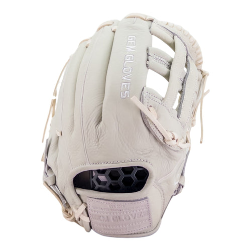 Gem Gloves Game-Ready Softball Fielding Glove - GEM136 Marshmallow