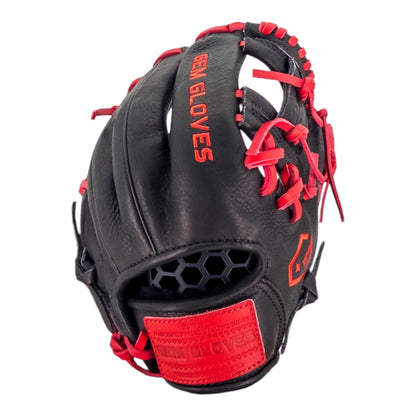 Gem Gloves Game-Ready Baseball Fielding Glove - GEM138 Black Widow