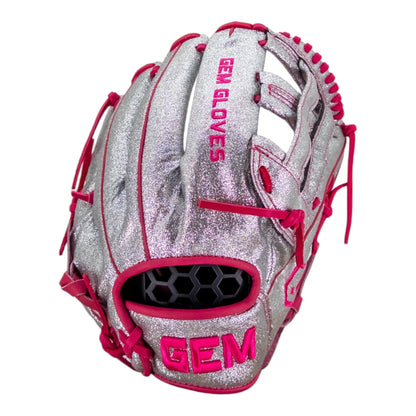 Gem Gloves Christina Pasinski Signature Model Softball Fielding Glove - GEM148 Glitter Girly Series