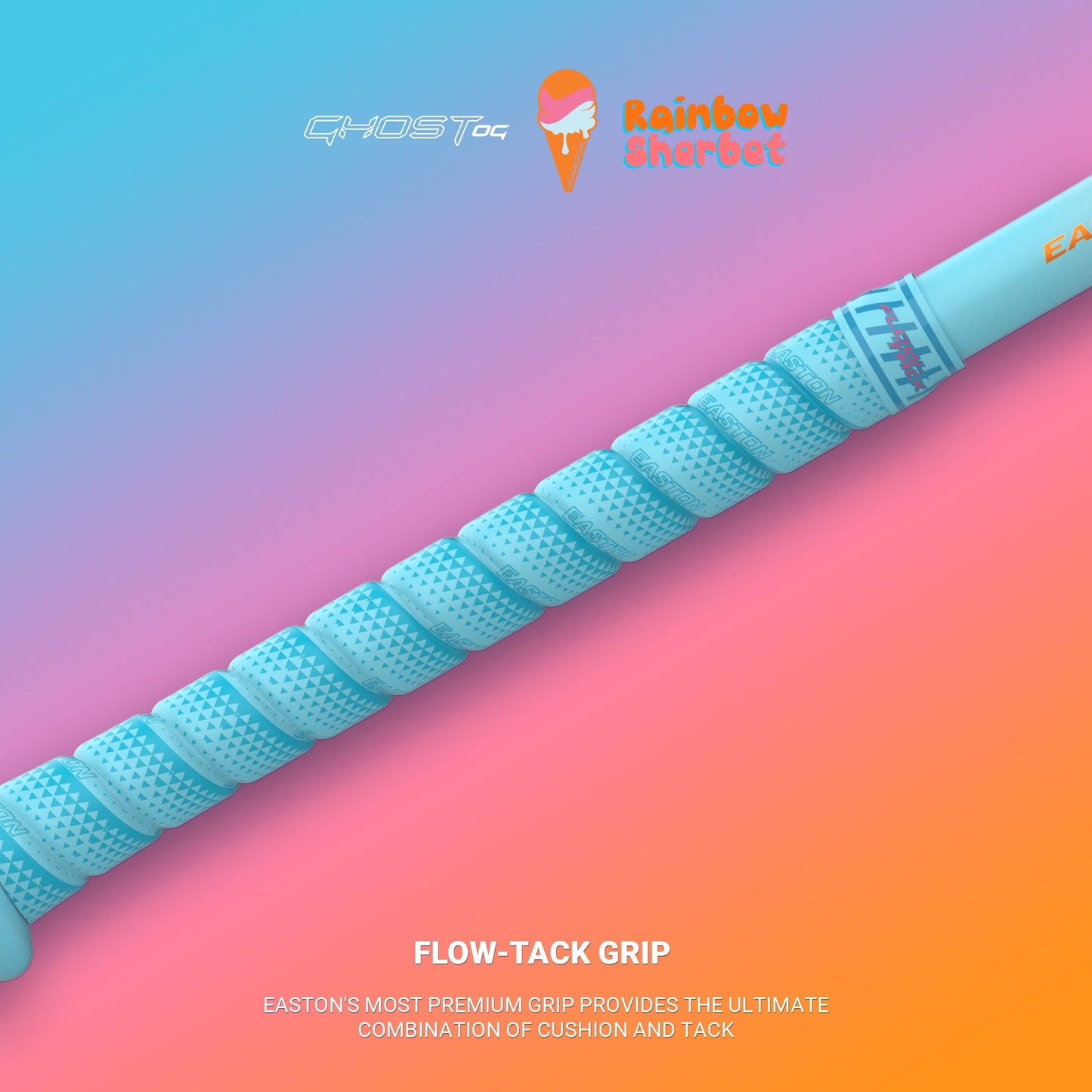 2025 Easton Ghost OG Rainbow Sherbet (-10) Fastpitch Softball Bat: EFP5GHRS10