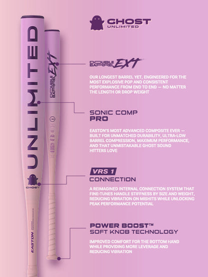 2026 Easton Ghost Unlimited (-8) Fastpitch Softball Bat: EFP6GHUL8