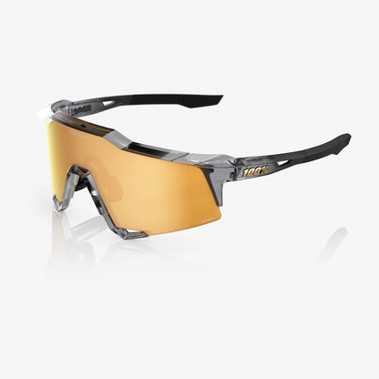 100% SPEEDCRAFT MLB Authentic Polished Translucent Grey - HiPER 24K Gold Mirror Lens