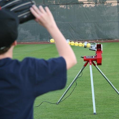 Heater Sports Real Baseball Pitching Machine with Auto Ball Feeder