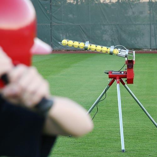 Heater Sports Real 12" Softball Pitching Machine With Ball Feeder