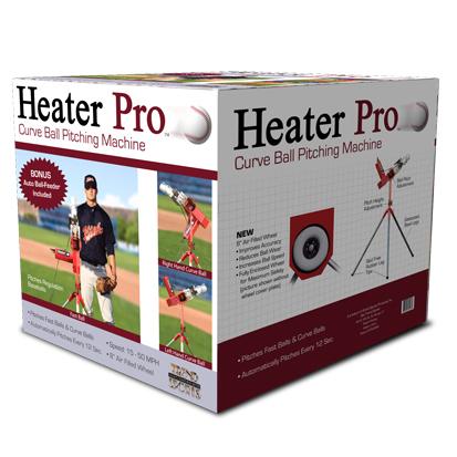 Heater Pro Real Curveball Pitching Machine with Ball Feeder