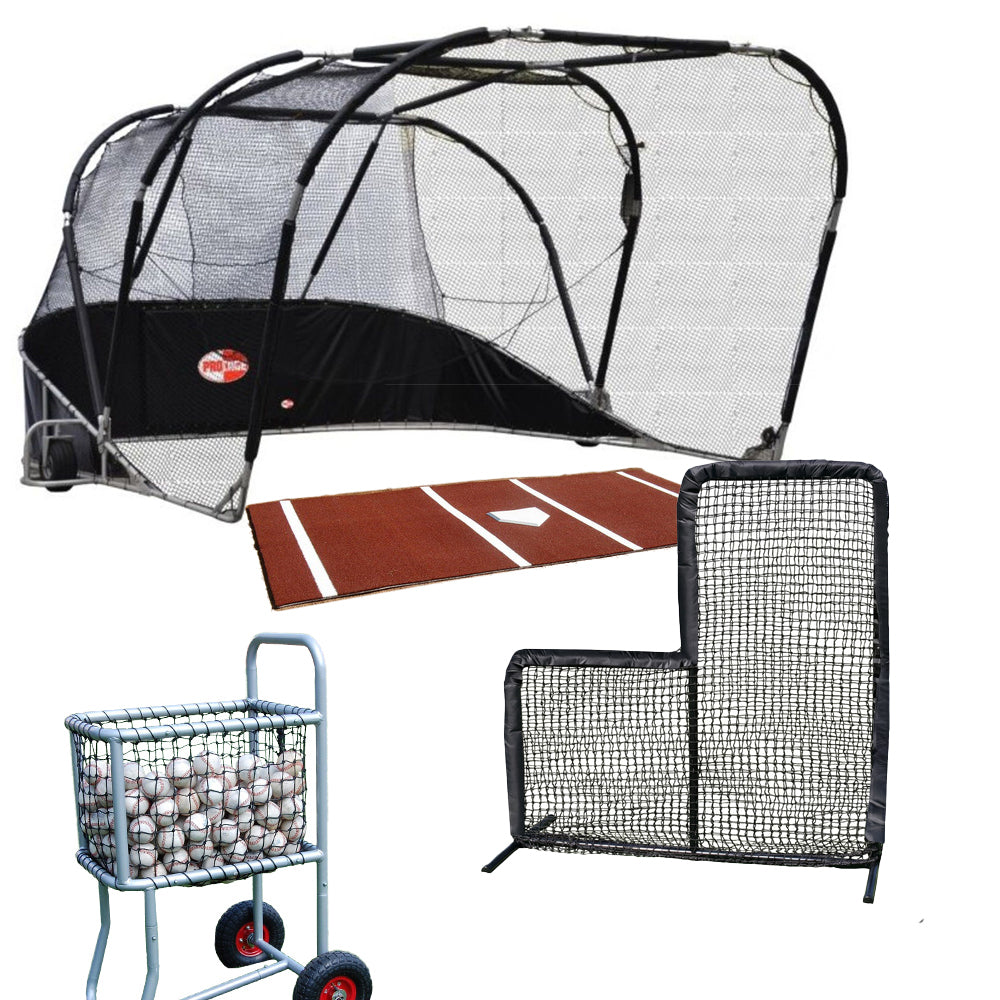 Hitting Turtle Bundle Package with Hitting Mat, Ball Caddy & Screen