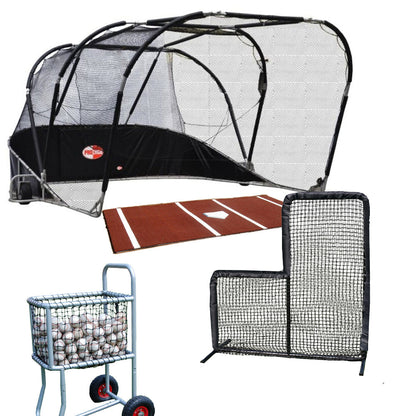 Hitting Turtle Bundle Package with Hitting Mat, Ball Caddy & Screen