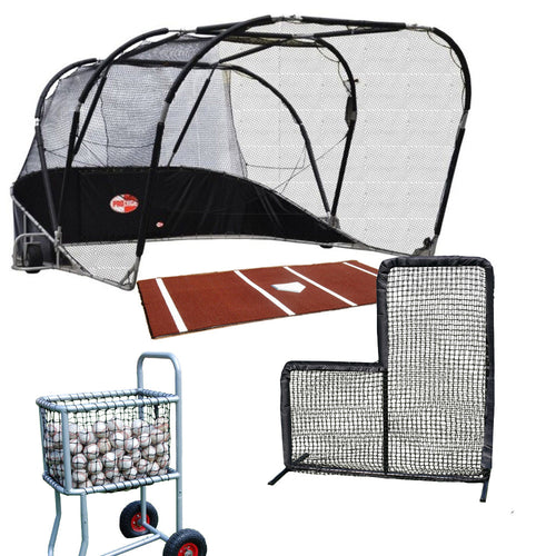 Hitting Turtle Bundle Package with Hitting Mat, Ball Caddy & Screen