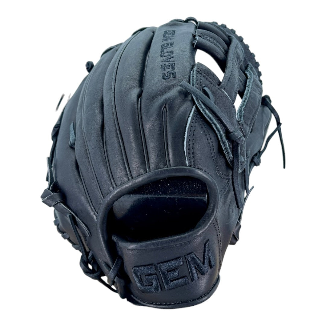 Gem Gloves Softball Fielding Glove - GEM013 Blackout
