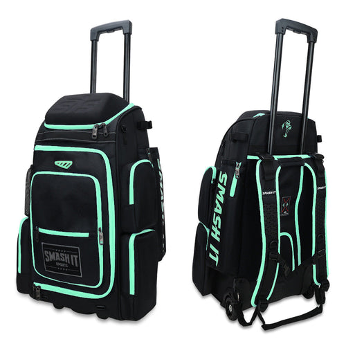 Smash Ops Lil’ Guerrilla Hybrid Roller/Bat Pack Bag - Black/Mint