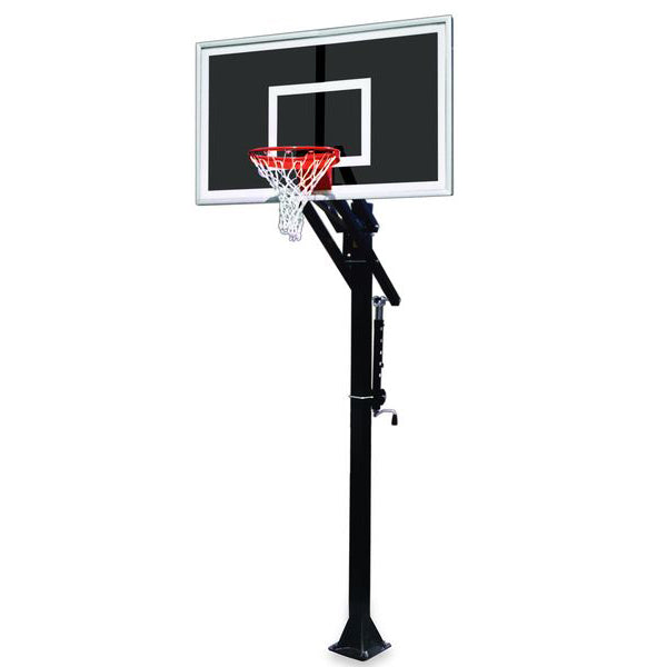 Jam™ Adjustable In-Ground Bolt-Down Basketball Hoop by First Team