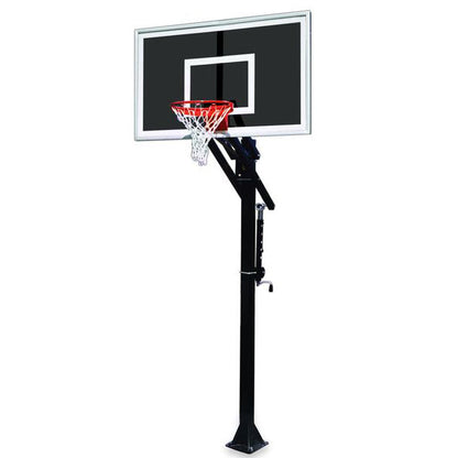 Jam™ Adjustable In-Ground Bolt-Down Basketball Hoop by First Team
