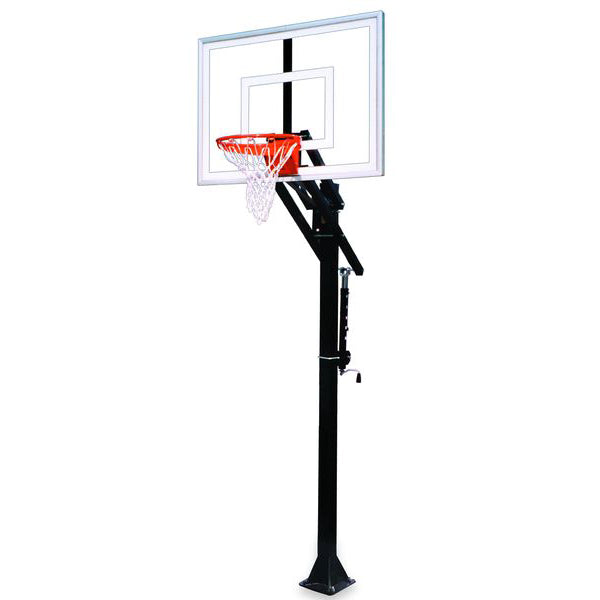 Jam™ Adjustable In-Ground Bolt-Down Basketball Hoop by First Team