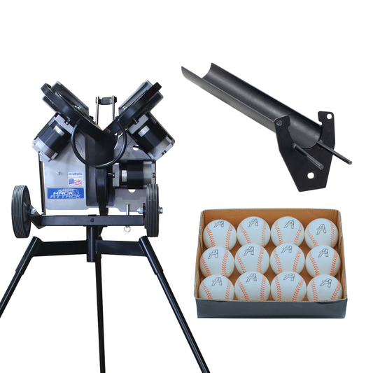 Jr. Hack Attack + Extended Chute with 5-Dozen VeloMax Baseballs