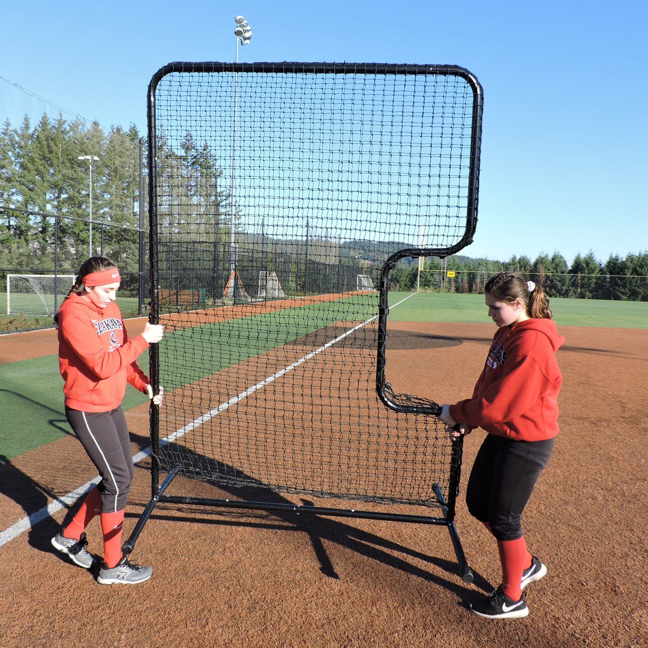 Softball Protective C-Shaped Screen