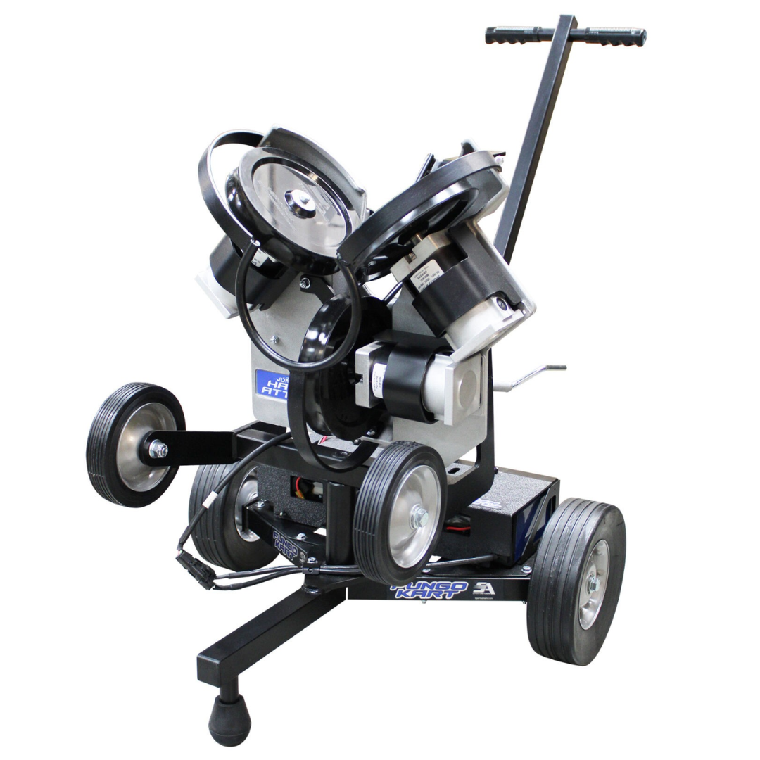 Junior Hack Attack Pitching Machine with Fungo Kart Combo