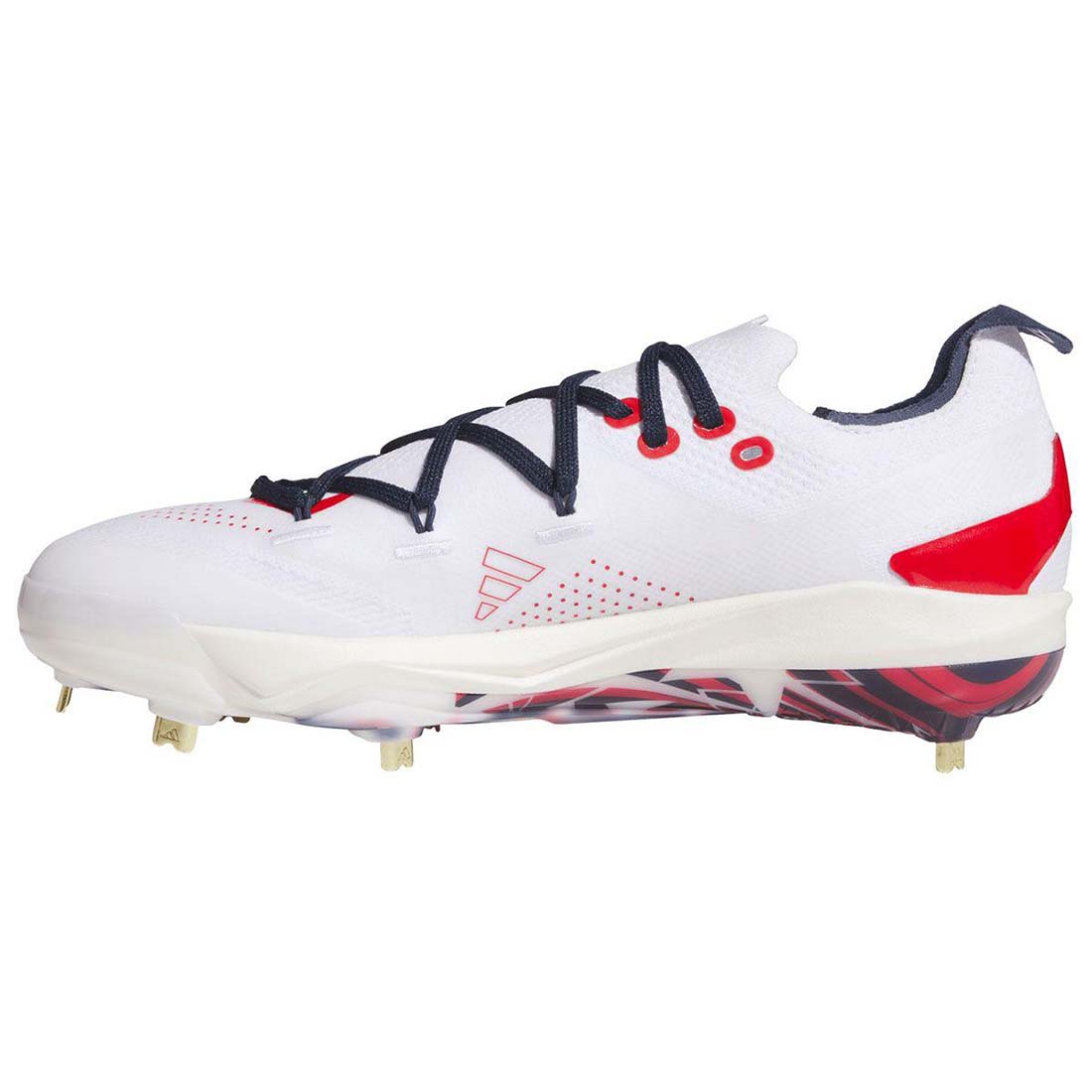 adidas adizero Electric+ 2.0 USA Metal Baseball Cleats: KK1071