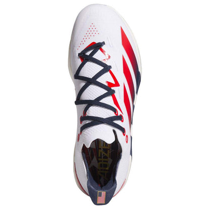 adidas adizero Electric+ 2.0 USA Metal Baseball Cleats: KK1071